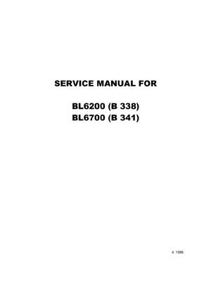Preview of BABY LOCK BL6200 BL6700 SERVICE REPAIR MANUAL