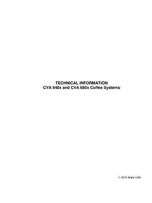 Preview of MIELE CVA6805 SERVICE REPAIR MANUAL