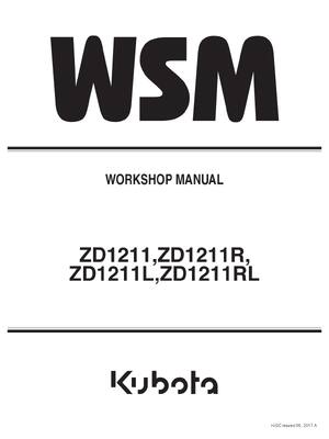 Preview of KUBOTA ZD1211 ZD1211R ZD1211L ZD1211RL SERVICE REPAIR WORKSHOP MANUAL