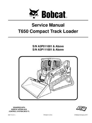 Preview of Bobcat T650 Workshop Repair Service Manual