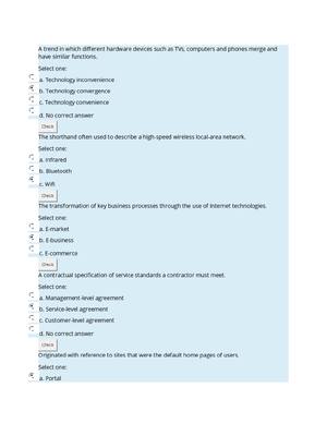 Preview of MIT 524 Media, Information & Technoculture (MIT) Exam