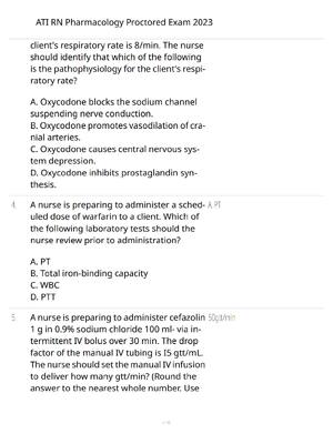 ATI RN Pharmacology 2026 Complete Mastery Review – Comprehensive Exam Prep – Verified Questions and Answers – Ultimate Medication Success Guide – A+ Guaranteed