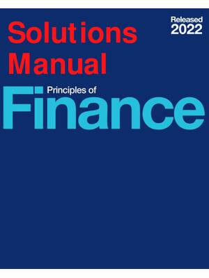 Preview of Solutions Manual And Test Bank Principles of Finance 1st Edition By Julie Dahlquist, Rainf