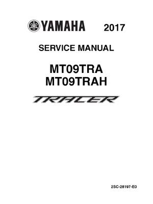 Preview of Yamaha 2017 tracer mt09 tra mt09trah service manual