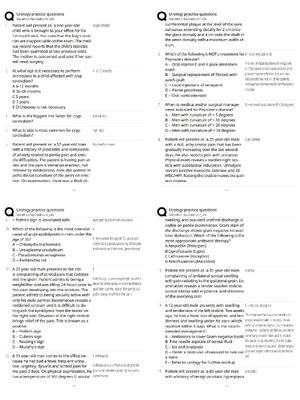 Preview of Urology Practice Questions / Score 100% / New Version 2026 Update / Exam Prep Test Bank