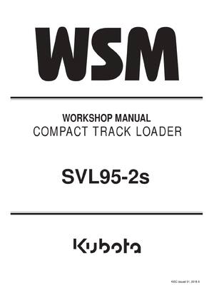 Preview of kubota svl95-2s track loader workshop wsm manual