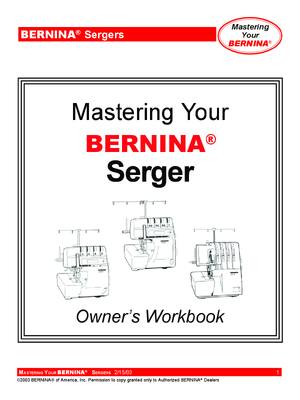 Preview of BERNINA 700D 800DL 1100D 1100DA 1200DA 1300DC 2500DCET Owners WORKBOOK