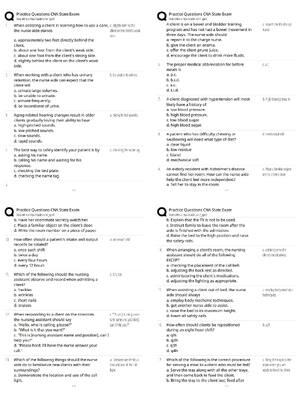 Preview of CNA State Exam Practice Questions | Score 100% | 2026 Updated Certified Nursing Assistant