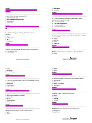 Preview of TEST BANK FOR NCLEX-RN | Score 100% | 2026 Updated NCLEX-RN Practice Questions & Exam Revi