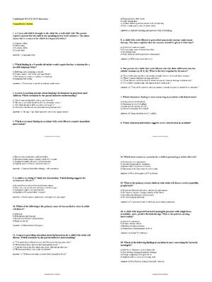 Preview of Nursing Topics (NURS 358) Practice Questions | Score 100% | 2026 Updated Nursing Topics Ex