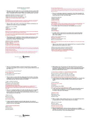 Preview of 246 HESI Health Assessment Study Guide with 128 Practice Questions | Questions and Answers