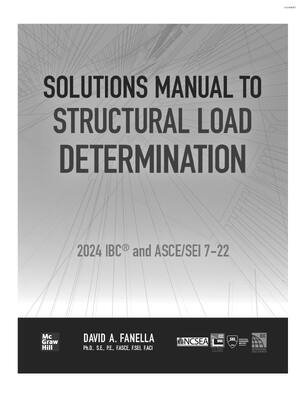 Preview of Solutions Manual For Structural Load Determination 2024 IBC and ASCESEI 7-22 By David A. F
