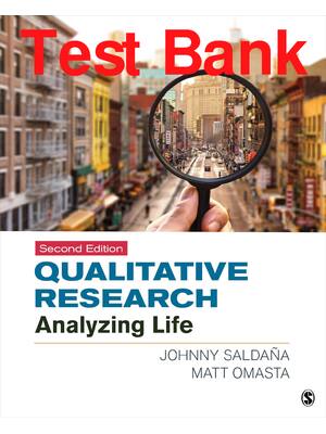 Preview of Test Bank Qualitative Research Analyzing Life 2nd Edition By Johnny Saldaña, Matt Omasta A