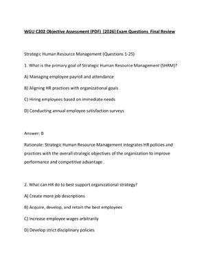Preview of WGU C202 Objective Assessment (PDF)  [2026] Exam Questions  Final Review