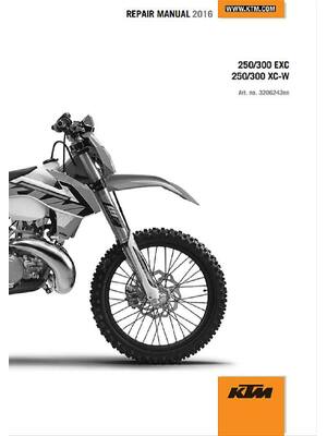 Preview of 2016 KTM 250-300 EXC-XCW WORKSHOP SERVICE MANUAL