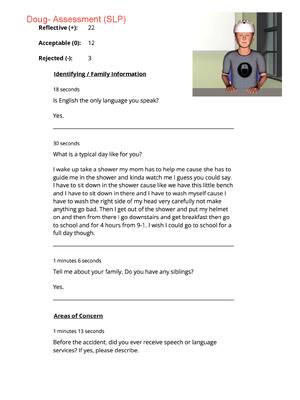 Preview of Virtual Simucase: Doug- Assessment (SLP)| Complete Assessment, results, updated 2025/2026.