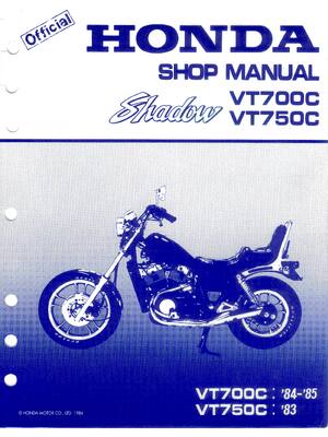 Preview of Honda VT700C VT750C Shadow Service Shop Repair Manual 83-85