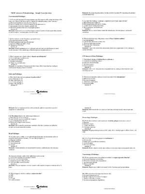 Preview of NR507 Advanced Pathophysiology Sample Exam Questions on GI & CNS Pathologies | Score 100%