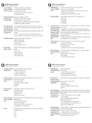 Preview of CRRN Practice Questions & Answers | Score 100% | Certified Rehabilitation Registered Nurse