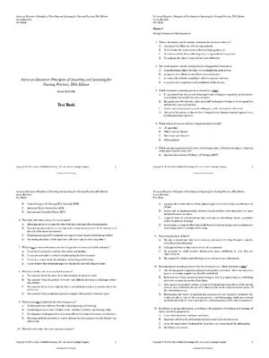 Preview of Critical Care Nursing Test Bank Q&A 2019 – Chapter 1 Overview | Score 100% | Critical Care