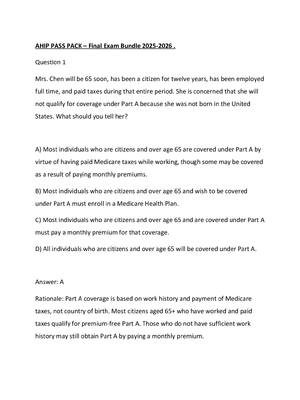 Preview of AHIP PASS PACK – Final Exam Bundle 2025-2026 .