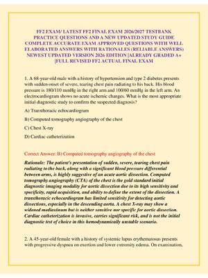 Preview of FF2 EXAM/ LATEST FF2 FINAL EXAM 2026/2027 TESTBANK PRACTICE QUESTIONS AND A NEW UPDATED ST