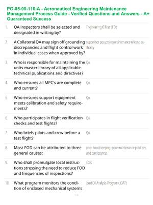 Preview of PG-85-00-110-A - Aeronautical Engineering Maintenance Management Process Guide - Verified