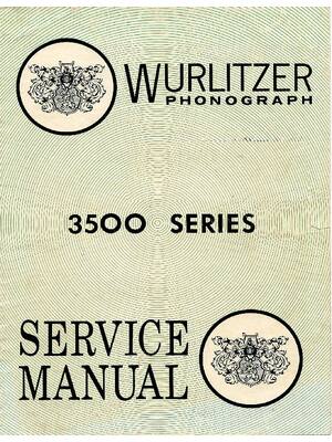 Preview of Wurlitzer 3500 ZODIAC Service Manual
