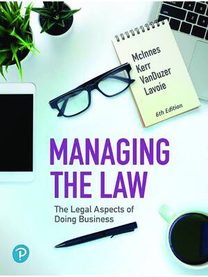 Preview of eBook PDF Managing the Law The Legal Aspects of Doing Business 6th Canadian Edition By Mit