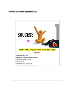 Preview of EME1501 Assignment 2 solutions 2026