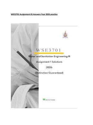 Preview of WSE3701 Assignment 01 Answers Year 2026 practice