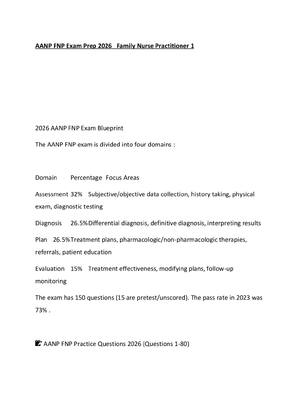 Preview of AANP FNP Exam Prep 2026   Family Nurse Practitioner 1