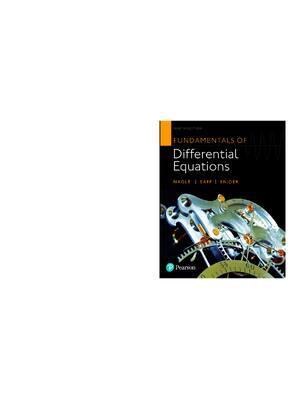 Preview of eBook [PDF] Fundamentals of Differential Equations 9th Edition By R. Kent Nagle, Edward B.
