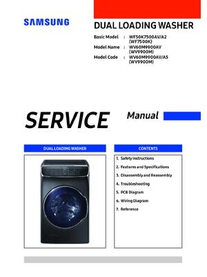 Preview of SAMSUNG WV60M9900AVA5 Service Manual