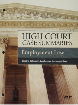 Preview of eBook [PDF] High Court Case Summaries on Employment Law By Publishers Editorial Staff