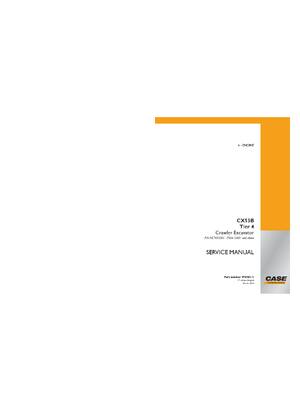 Preview of Case CX55B Crawler Excavator Service Repair Manual