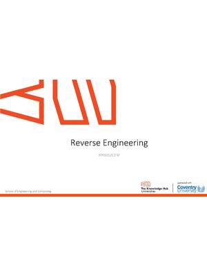 Preview of Packers Vs Cryptors Reverse Engineering KH6052CEM Lecture 10 | The knowledge Hub universities - Conventry university