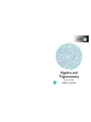 Preview of eBook PDF Algebra and Trigonometry 7th Global Edition By Robert Blitzer