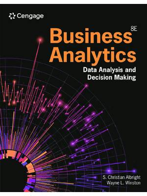 Preview of eBook PDF Business Analytics Data Analysis & Decision Making 8th Edition By Albright, Wayn