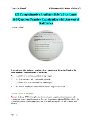 Preview of RN Comprehensive Predictor 2026 V2 A+ Latest