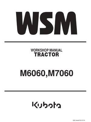 Preview of KUBOTA M6060 M7060 TRACTOR SERVICE REPAIR WORKSHOP MANUAL
