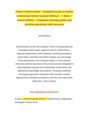 Preview of 7 Brew Culture Book – Complete Guide to Coffee & Brewing Culture (Latest Edition) – 7 Brew