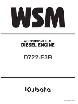 Preview of Kubota D722-E3B Diesel Engine WSM Workshop Service Repair Manual