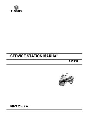 Preview of PIAGGIO service station MP3 250 i.e WORKSHOP REPAIR Manual