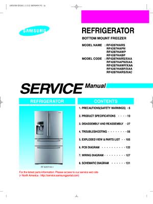 Preview of SAMSUNG RF4287HARS RF4287HARS XAA RF4287HAWP SERVICE REPAIR MANUAL