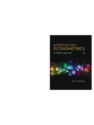 Preview of eBook [PDF] Introductory Econometrics A Modern Approach 7th Edition By Jeffrey M. Wooldrid