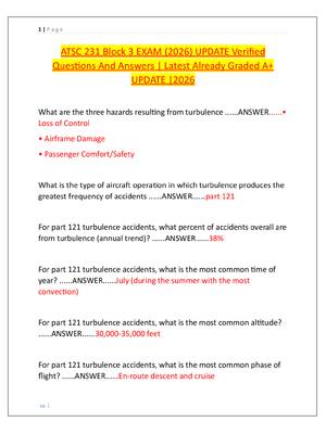 Preview image for ATSC 231 Block 3 EXAM (2026) UPDATE Verified  Questions And Answers | Latest Already Graded A+  UPDATE |2026