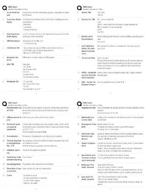 Preview of CBIS Exam Study Guide / Score 100% / New Version / 2025 Update