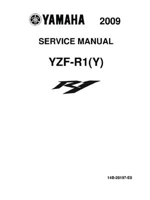 Preview of YAMAHA YZF-R1 2009 CROSS PLANE CRANK BIG BANG Service MANUAL