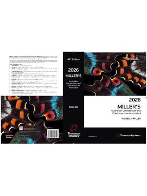 Preview of eBook [PDF] Millers Australian Competition and Consumer Law Annotated 2026 Russell V Mille